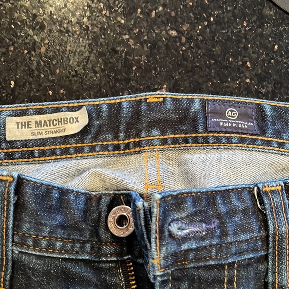 AG Adriano Goldschmied Dark Rinse Jeans! The Matchbox Slim Slim Straight. - Picture 4 of 6
